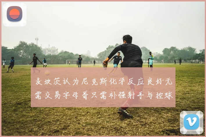麦坎茨认为尼克斯化学反应良好无需交易字母哥只需补强射手与控球手